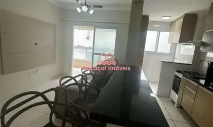 Apartamento com 2 quartos para locação no canto do forte, praia grande/sp.