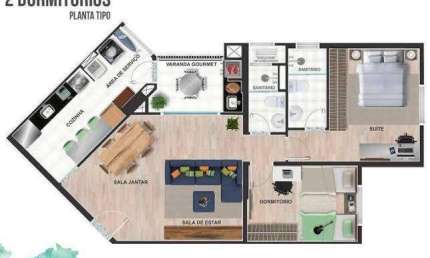 Oportunidade Excelente Apartamento para venda no G12 Parque Firenze - Embu das Artes - SP
