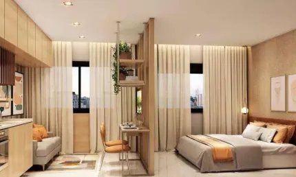 Apartamento com 1 dormitório de 24,55m² no studio viva benx pompéia