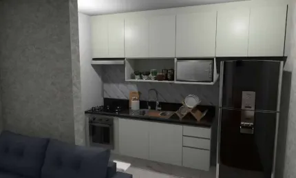 Apartamento Garden Novo em Tamboré - 2 Suítes, Quintal e 2 Vagas Cobertas