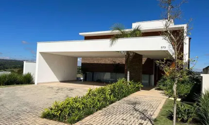 Casa de Luxo Decorada em Alphaville Nova Esplanada IV ? Vista para a Reserva e Porteira Fechada
