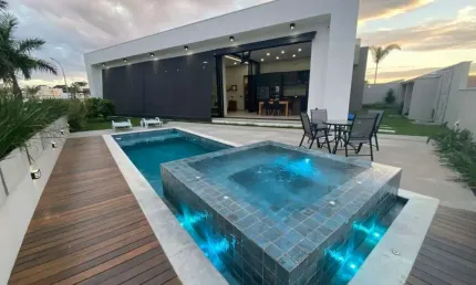 Casa dos sonhos no condomínio alphaville nova esplanada 4 com 555m².