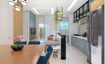 Apartamento com 2 dormitórios à venda, 54 m² por R$ 380.000 - Vila Santa Cruz - Santa Bárbara D'Oeste/SP