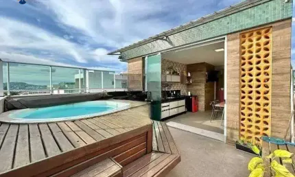 Cobertura Duplex de Alto Padrão – 180m² | 4 Quartos | 4 Banheiros | 3 Vagas | R$ 1.150.000