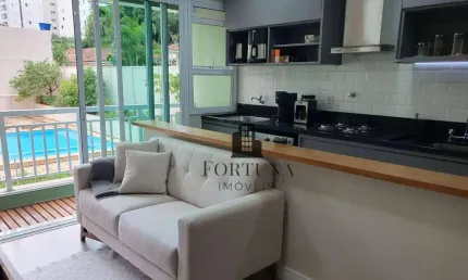 Apartamento moderno, 1 quarto, totalmente mobiliado, vila clementino