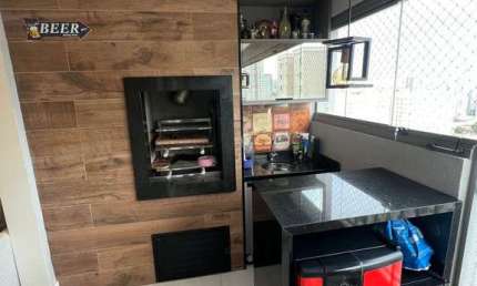 Apartamento à venda de 72m², Barra Funda, São Paulo, SP com 2 quartos, 1 suíte, varanda gourmet, ch