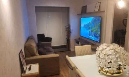 Apartamento com terraço de 50m² à venda, Socorro, São Paulo, SP MOBILIADO, Prédio com Recuo, 1 Vaga