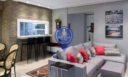 Apartamento mobiliado com 3 dormitórios, 117m², à venda e locação, localizado em  pinheiros