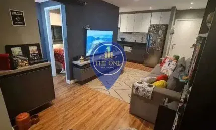 Apartamento de 60m² à venda, cidade monções, são paulo, sp mobiliado, prédio com recuo, 1 vaga para