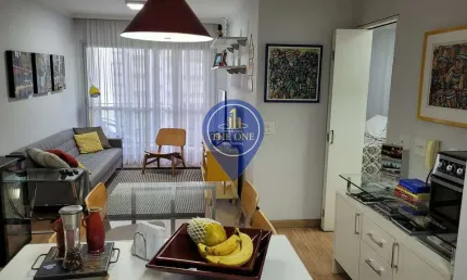 Apartamento totalmente mobiliado, com 48m², para locação, campo belo, são paulo, sp