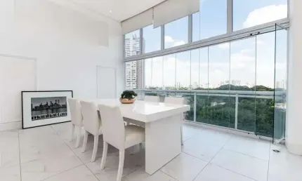 Apartamento Mobiliado 1 Dormitorio 85m2 para locação, Brooklin Paulista, São Paulo, SP