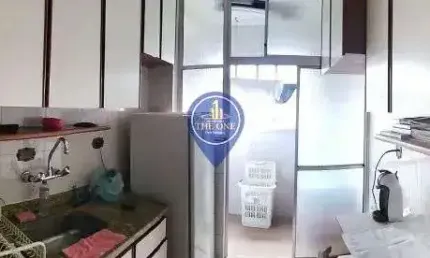 Apartamento de 45m² à venda, mobiliado, com 2 dormitórios, área de serviço, 1 vaga para auto. local