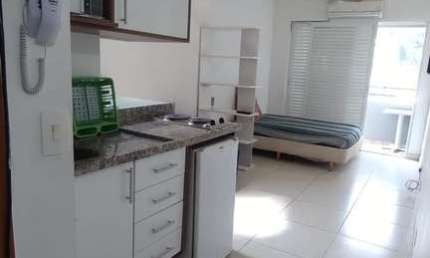 Studio de 29m² à venda, mobiliado, com 1 Dormitório, Ambiente integrado, 1 vaga de garagem, lozaliz