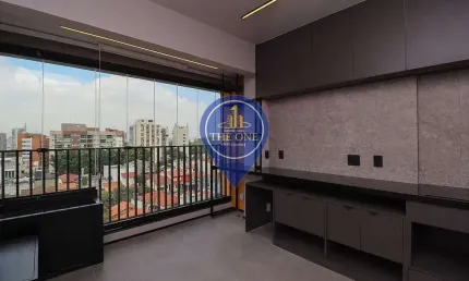 Studio de 23m² para locação, vila madalena, são paulo, sp. com cozinha planejada, piso em porcelana