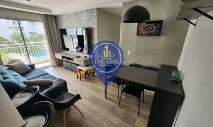 Apartamento de 61m² à venda, campo grande, são paulo, sp com 2 dormitórios sendo 1 suíte, sala, 2 b