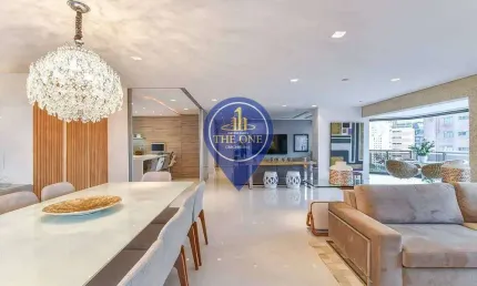Apartamento alto padrão de 244m² à venda, vila nova conceição, são paulo, sp. com 3 suítes, closet,