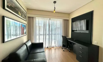 Apartamento para locação 1 dormitório e 1 vaga, Indianópolis, São Paulo, SP