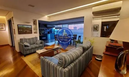 Apartamento à venda, mobiliado, com 2 dormitorios, 2 suites, 4 vagas e 207m², localizado no jardim