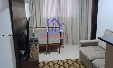 Apartamento para venda em londrina, gleba ribeirão limeiro, 2 dormitórios, 1 banheiro, 1 vaga