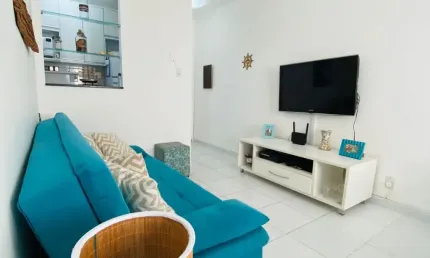 Apartamento com 02 dormitórios a 600 metros da praia, em Caraguatatuba