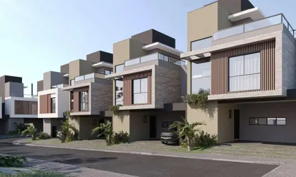 Casa em condomínio de luxo no bacacheri: 3 quartos, 3 suítes, 4 banheiros, 2 vagas - 216,45 m² em curitiba-pr.