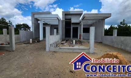 G1039 - Linda residência em construção toda em laje em ótima localização