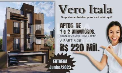 Apartamento com 1 dormitório á venda na Vila Isolina Mazzei