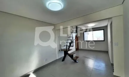 Coberta duplex com 1 quartoe 2 vagas de garagem à venda na vila gustavo
