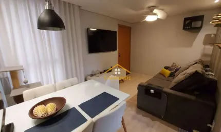 Apartamento com 2 dormitórios à venda, 40 m² por r$ 210.000 - morada do sol - americana/sp