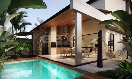 Casa em construção no Liberdade, 4 quartos com 2 suítes e 2 semi-suítes.