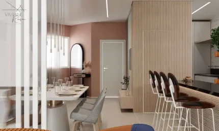 Apartamento tipo em construção no Bairro Santa Clara.