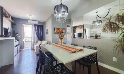 Apartamento no saguaçú com 3 quartos para venda, 70 m²