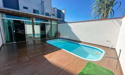 Sobrado geminado no saguaçú com 3 quartos para venda, 132 m²