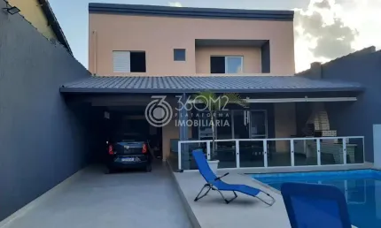 Casa para Venda em Itanhaém, Balneário Jequitibá, 5 dormitórios, 2 suítes, 4 banheiros, 10 vagas