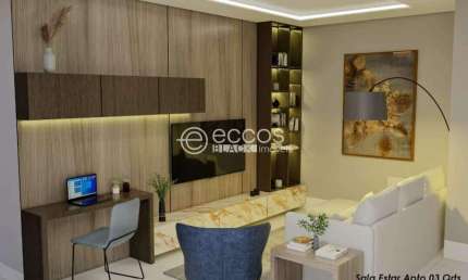 Apartamento à venda, 2 quartos, 1 suíte, 2 vagas, Laranjeiras - Uberlândia/MG
