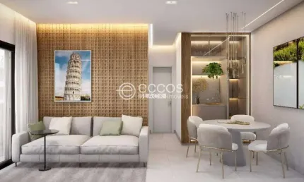 Apartamento à venda, 2 quartos, 1 suíte, 2 vagas, Santa Mônica - Uberlândia/MG