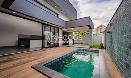 Casa em condomínio à venda, 3 quartos, 3 suítes, 2 vagas, Laranjeiras - Uberlândia/MG