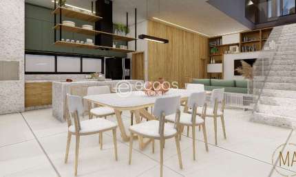 Casa em condomínio à venda, 3 quartos, 3 suítes, 2 vagas, Granja Marileusa - Uberlândia/MG