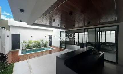 Casa em condomínio à venda, 3 quartos, 3 suítes, 2 vagas, Laranjeiras - Uberlândia/MG