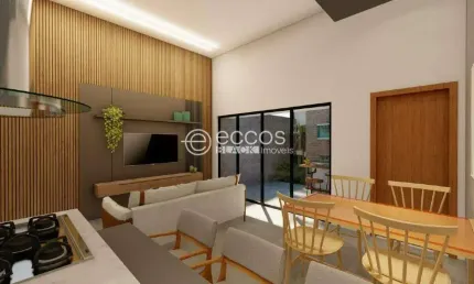 Casa à venda, 2 quartos, 1 suíte, 2 vagas, Shopping Park - Uberlândia/MG