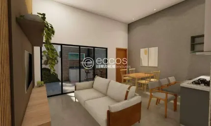 Casa à venda, 2 quartos, 1 suíte, 2 vagas, Shopping Park - Uberlândia/MG