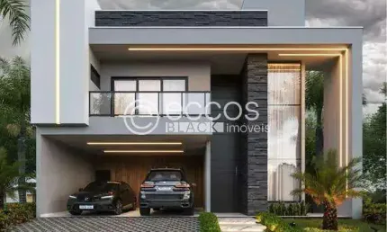 Casa em condomínio à venda, 3 quartos, 3 suítes, 2 vagas, Novo Mundo - Uberlândia/MG