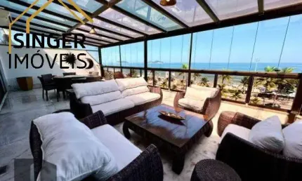 ESPETACULAR APTº COBERTURA DUPLEX FROTAL MAR, 5 SUÍTES, 5 VAGAS, 729 M², VARANDÃO, LAZER COMPLETO COM PISCINA, PORTARIA 24 HORAS &gt; BARRA DA TIJUCA/RJ