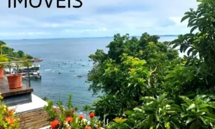 Espetacular Casa Triplex com Finalidade Comercial na Ladeira da Barra (Salvador/Ba): 677,52m², 16 Vagas, Piscina, Vista mar livre e Muito espaço