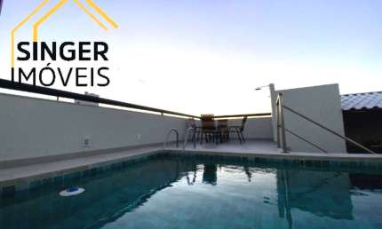 OPORTUNIDADE: Belíssima Cobertura Duplex à Venda, 210m², 3 Suítes, Closet, 3 Vagas, Varanda, Piscina, Churrasqueira, Vista panorâmica e Muito mais.