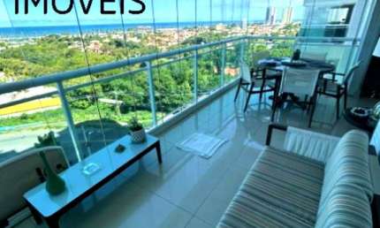 OPORTUNIDADE: Apartamento à venda em Piatã (Salvador/Ba), 4 Quartos, 4 suítes, Nascente, Vista mar, 2 Salas, 5 Banheiros, 144m², 3 Vagas de garagem,