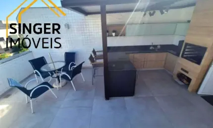 Cobertura Duplex &gt; À Venda &gt; Recreio dos Bandeirantes/RJ: 3 Quartos, 2 Suítes, 2 Vagas, 222m², Sol da manhã, Semi Mobiliado, Ótima localização