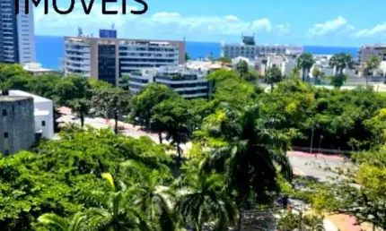 Imperdível: apartamento com 4 quartos (3 suítes), jardim apipema, ssa/ba &gt; 144 m², ampla sala, vista mar, sala de tv, lavabo, 3 vagas, infraestrutura