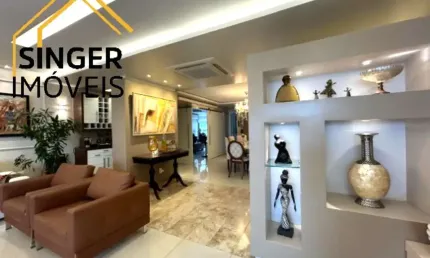 Apartamento luxo na pituba, ssa/ba > 3 suítes + 1 gabinete, 4 vagas cobertas, 207,51m², dependência completa, infraestrutura, ótima localização