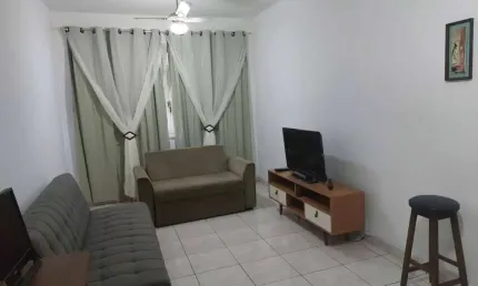 Apartamento para locação em são vicente, itararé, 1 dormitório, 1 banheiro, 1 vaga